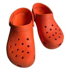 Orange CROCS 10